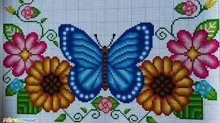 20 Gráficos de punto de cruz  hermosos para recrear