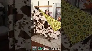 Sunflower Minky Blanket