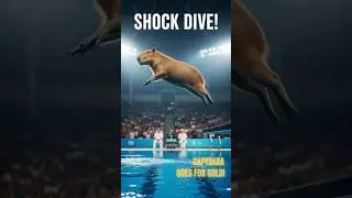 CAPYBARA&rsquo;S OLYMPIC DIVE&mdash;Shocking Splash of the Century! 🏊&zwj;♂️🐾