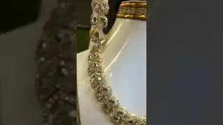 Golden Off-White ✨🤍 Partywear Jewelry Necklace &bull; With Earrings & Bindia 🌟