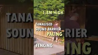 STUNNING TANALISED TIMBER! | Fence Installation #shorts