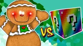 GINGERBREAD VS. LUCKY BLOCK RAINBOW (MINECRAFT LUCKY BLOCK CHALLENGE)