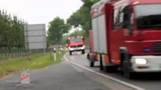 Kreisfeuerwehrbereitschaft Ammerland auf dem Weg zur Elbe am 12. Juni 2013