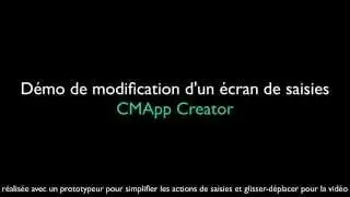 Aper&ccedil;u de CMApp Creator