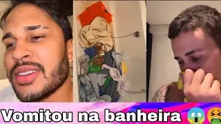 Carlinhos Maia n&atilde;o aguenta com Lucas b&ecirc;bado vomitando no quarto 🤮🤮