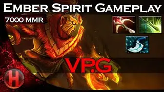 VP.G 7000MMR 35-1-10 Ember Spirit Gameplay Dota 2