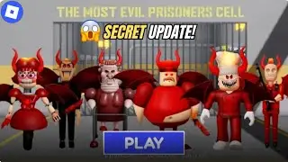 SECRET UPDATE | 😈 DEVIL BARRY'S PRISON RUN! (FIRST PERSON OBBY!) #roblox #games #funny #obby #edit 