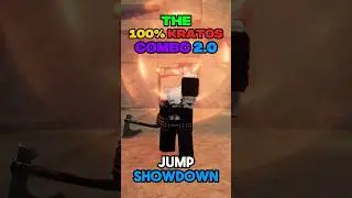 100% Kratos Combo 2.0 (Jump Showdown) #roblox #gaming