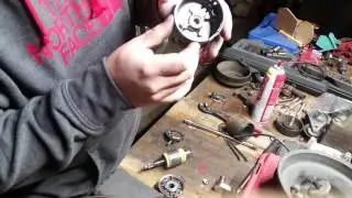 Honda Foreman atv starter rebuild.