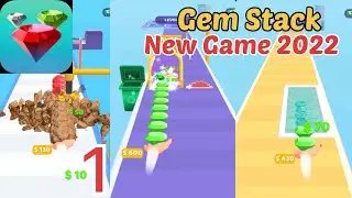 Gem Stack Game || New Game 2022 || Level 1-10 || Gameplay || Ios - Amdroid