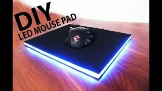 DIY LED GAMING MOUSE PAD MAKING HOT GLUE
