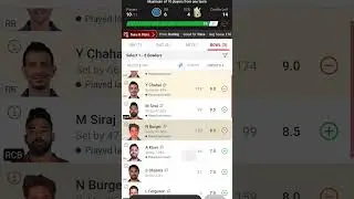RR vs RCB Dream11 Gl Team #dream11 #fantasy #ipl #shorts #rr #rcb #cricket