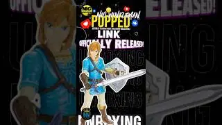 Nintendo The Legend of Zelda: Breathe of the Wild, Link Action Figure with Master Sword and Shield