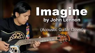 Imagine by John Lennon (Instrumental Acoustic Cover) with LYRICS