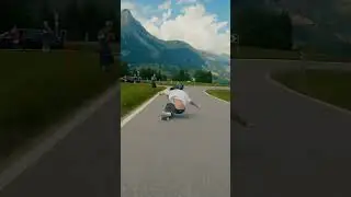 Insane downhill longboarding -  Speed Skateboarding