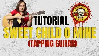 TUTORIAL TAPPING GUITAR - SWEET CHILD O MINE (GUNS N ROSES)