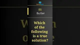 Which of the following is a true solution?