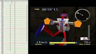 Pilotwings 64 - Level Run - Dark Cavern 100% - 36.92 -  [TAS - Out Run Death Glitch]