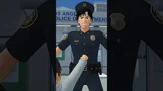 Yuta Hates the Police 😡🚓😱 | Sakura School Simulator #Shorts