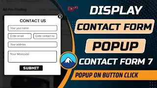 How to display contact form popup on button click in contact form 7 | Display Contact Form in popup
