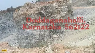 What appears to be a stone quarry, likely for extracting materials like granite.
