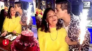 Karan Johar's Mom Hiroo Johar's Birthday Bash Inside VIDEO | LehrenTV