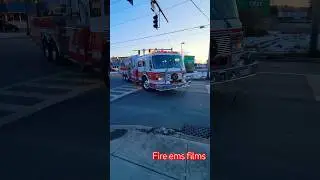 Ilion, NY ladder 403 responding #firetruck #firefighter #police #shortvideo #fire