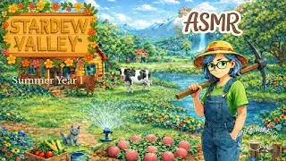 Stardew Valley Summer Year 1 - No Commentary - ASMR - Cozy - Full Play Through