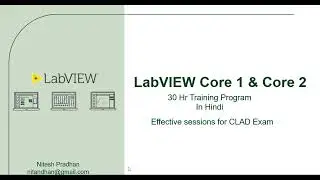 LabVIEW Core 1 and 2 | 30 Hr. Training Program |#education #training