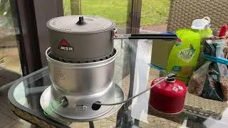 Optimus Polaris im Trangia mit Propan 2 Liter Wasser bei 0&deg; Celsius 9:20 Minuten