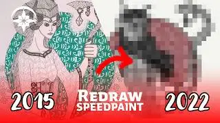 Zentangle Demon 2015 | REDRAW | SPEEDPAINT | Clip Studio Paint