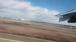Aerov&iacute;as DAP BAe 146 short takeoff from Punta Arenas (PUQ)