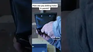 Can you drill a hole in a panel without metal debris?