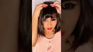 I Ordered My Own FAKE Bangs From Amazon #shorts #fakebangs