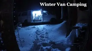 off grid van camping in the backcountry for the trout fishing opener