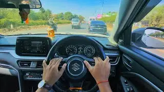 POV Drive 🚘 | Brezza ZXI 2023 CNG | 4K | Vehicular | #povcardrive #asmrdriving #brezza 