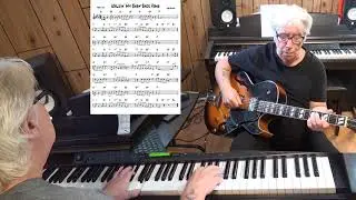 Walkin' My Baby Back Home - Jazz guitar & piano cover ( Fred Ahlert )