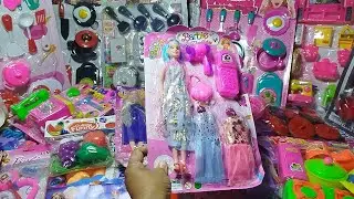4 minutes satisfying with unboxing cute kitchen set (Lots of Accessories!) Asmr satisfying