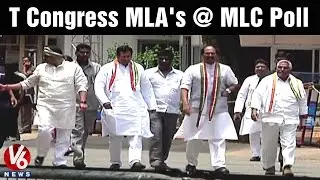 T Congress MLA's cast their vote in MLC election | Telangana Assembly (01-06-2015)