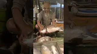 🔥😱 Amazing Giant Katla Carp Fish Cutting In Kolkata Fish Market #shorts #fishcooking