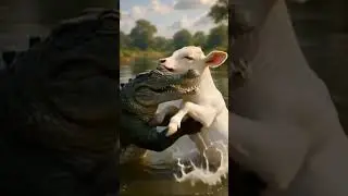the #beautiful story of cow child and crocodiles #emotional  the sense human of eagle