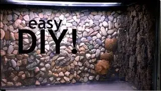 DIY aquarium background