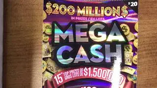 MEGA CASH, instant scratch ticket, live play, OLG