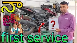 New Bajaj Pulsar 150 First Service #Pulsar #Bajaj #bike #trending #bajajbike #2025 #bike #automobile