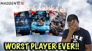 MADDEN 16 PS4 DRAFT CHAMPIONS MODE GAMEPLAY  - WORST PLAYER EVER!!
