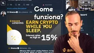Guadagnare col Binance Lending .. Come Bitconnect?