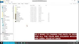 Change File Creation & Modification Dates in Bulk #timestamps #files #technology #windows #howto