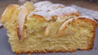 Яблочный пирог на творожном тесте. Полный восторг! Быстро и просто!