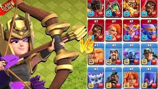 Champion Queen vs All Troops | Clash of Clans | Clashflict