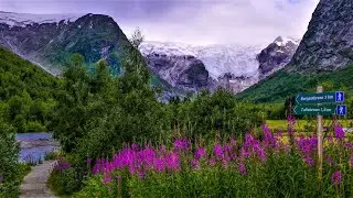 Jostedalen 18  juli 2021 Nigardsbreen og Bergsetbreen